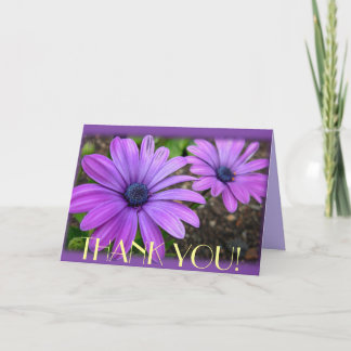 Tarjeta De Agradecimiento Gracias Cartas Daisies Flores Personalizado Saludo