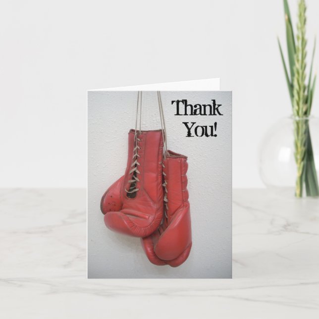 Tarjeta De Agradecimiento Gracias Cartas de Box (Anverso)