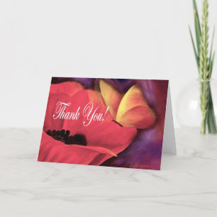 Tarjeta De Agradecimiento Gracias Cartera Mariposa - Múltiple
