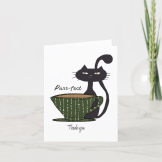 Tarjeta De Agradecimiento Gracias Cat