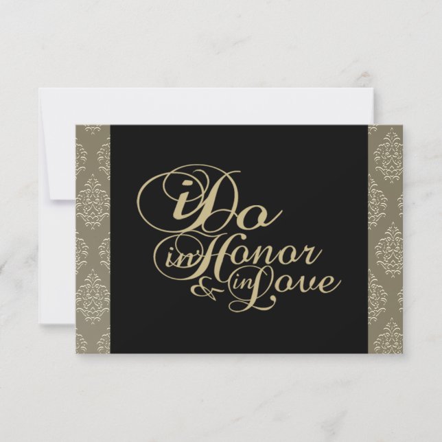 Tarjeta De Agradecimiento Gracias, Champán Damask Cards (Anverso)