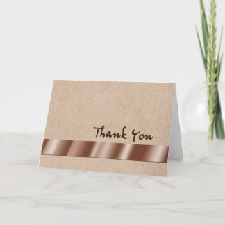 Tarjeta De Agradecimiento Gracias - Cinta de cobre