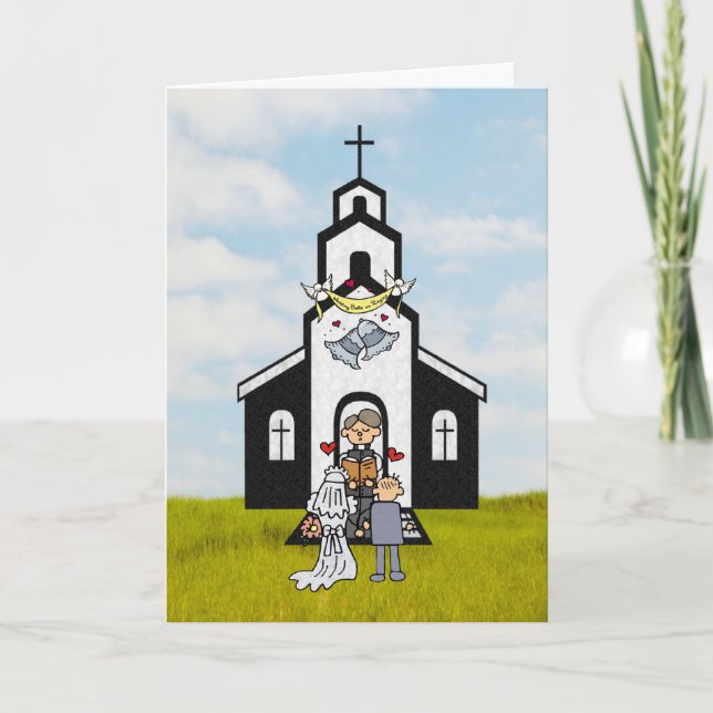 Tarjeta De Agradecimiento Gracias Clergyman (Anverso)