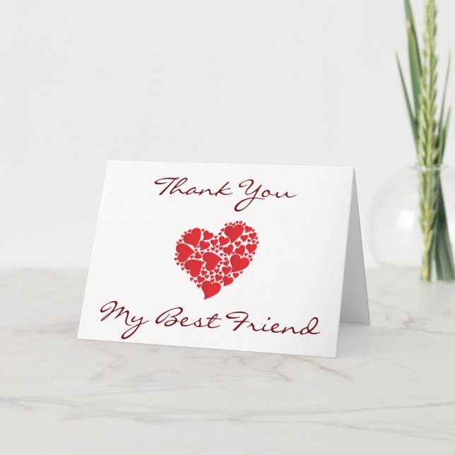 TARJETA DE AGRADECIMIENTO "GRACIAS" CON EL MENSAJE HEARTFELT GRACIAS A SU TA (Anverso)