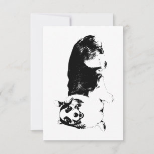 Tarjeta De Agradecimiento Gracias con una sonrisa de Corgi