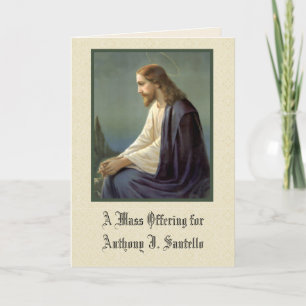 Tarjeta De Agradecimiento Gracias Condolencias Simpatía Doloroso Jesús