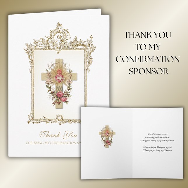 Tarjeta De Agradecimiento Gracias Confirmación Patrocinador Espíritu Santo (Subido por el creador)