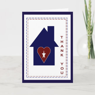 Tarjeta De Agradecimiento Gracias - cónyuge militar/MilSpouse