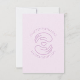 Tarjeta De Agradecimiento Gracias Craft con amor