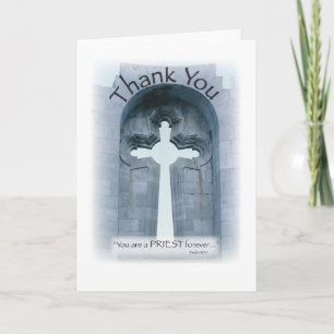 Tarjeta De Agradecimiento Gracias Cruz Priest