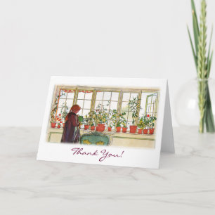 Tarjeta De Agradecimiento Gracias de Carl Larsson