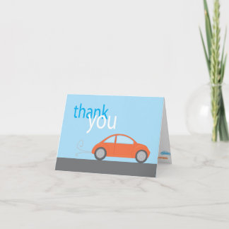 Tarjeta De Agradecimiento gracias de coche