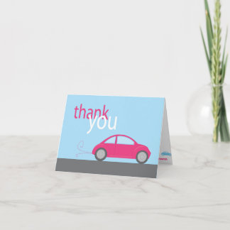 Tarjeta De Agradecimiento gracias de coche