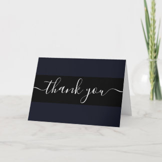 Tarjeta De Agradecimiento Gracias de color sólido minimalista personalizado