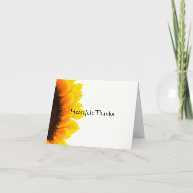 Tarjeta De Agradecimiento Gracias de corazón (Anverso)