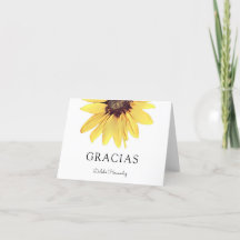 Gracias de girasol pintado personalizado