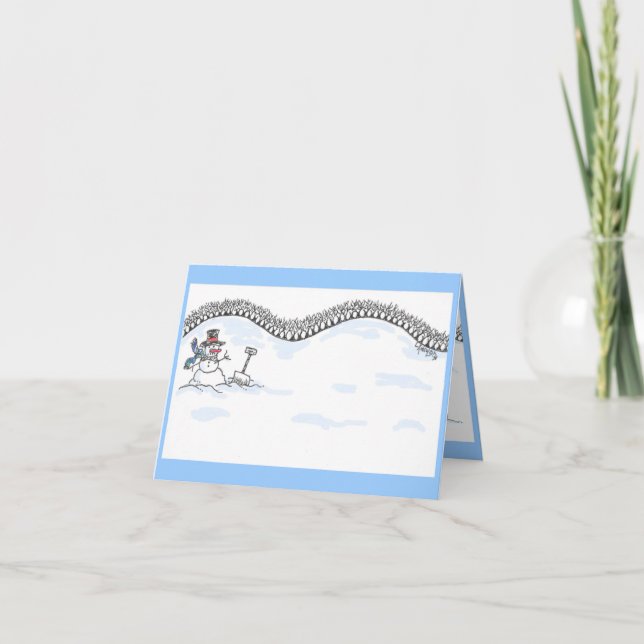 TARJETA DE AGRADECIMIENTO GRACIAS DE LA NIEVE (Anverso)