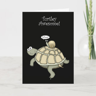 Tarjeta De Agradecimiento gracias de la tortuga y del caracol
