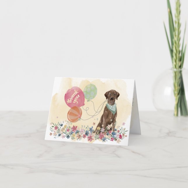 Tarjeta De Agradecimiento Gracias de ti y de recuperación de chocolate (Anverso)