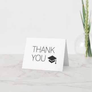 Tarjeta De Agradecimiento Gracias Del Graduado