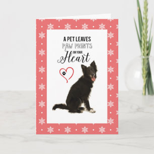 Tarjeta De Agradecimiento Gracias del navidad del caminante del perro