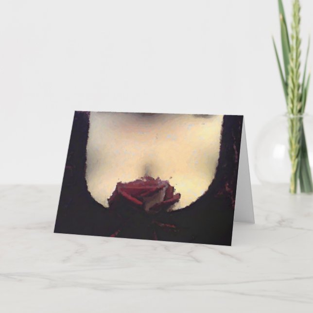 Tarjeta De Agradecimiento Gracias del rosa (Anverso)