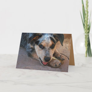 Tarjeta De Agradecimiento Gracias desde el corazón - Perro amante