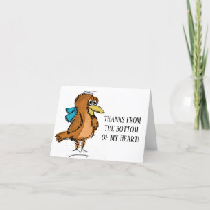 Tarjeta De Agradecimiento Gracias desde el fondo de mi corazón