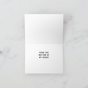 Tarjeta De Agradecimiento Gracias desde el fondo de mi corazón