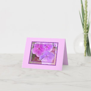 Tarjeta De Agradecimiento Gracias desde el jardín con espacio en blanco