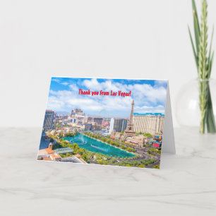 Tarjeta De Agradecimiento Gracias desde Las Vegas V 3.0