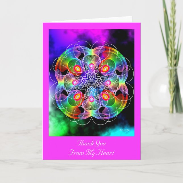 Tarjeta De Agradecimiento Gracias Desde Mi Corazón (Anverso)