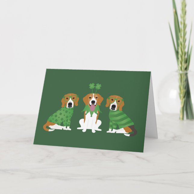 Tarjeta De Agradecimiento Gracias Día De Los Patrocinadores Perros Beagle (Anverso)