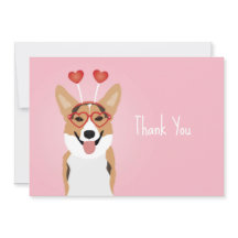 Gracias Día de San Valentín de Perro Corgi