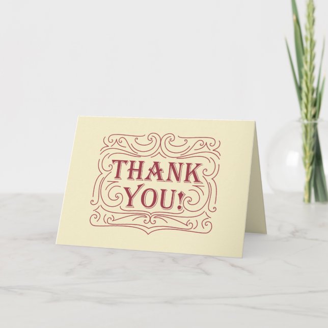 Tarjeta De Agradecimiento Gracias diseño (Anverso)
