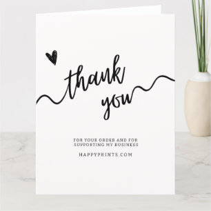 Tarjeta De Agradecimiento Gracias Editable Por Su Negocio De Compra Mínimo