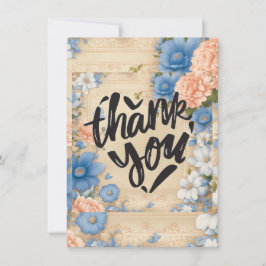 Tarjeta De Agradecimiento "Gracias en flor"