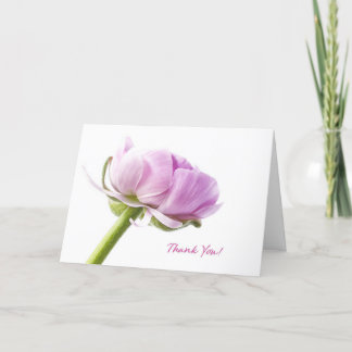 Tarjeta De Agradecimiento Gracias en rosa