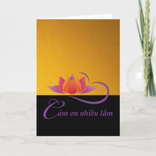 Tarjeta De Agradecimiento Gracias en Vietnam a nhieu lam