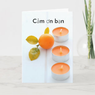 Tarjeta De Agradecimiento Gracias en Vietnamse