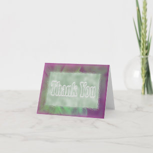 Tarjeta De Agradecimiento Gracias en volantes y espacio en blanco de los