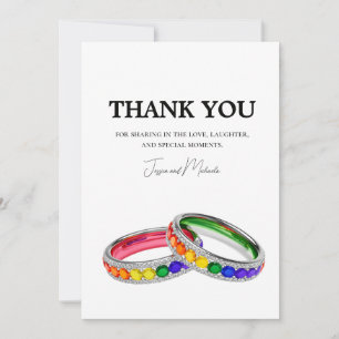 Tarjeta De Agradecimiento 🌈 Gracias - Entrelazados en Orgullo 