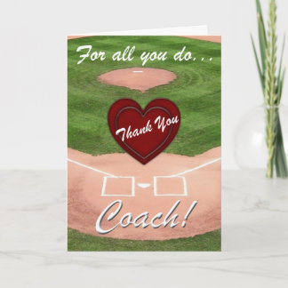 Tarjeta De Agradecimiento ¡Gracias entrenador!