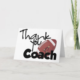 Tarjeta De Agradecimiento Gracias entrenador, fútbol