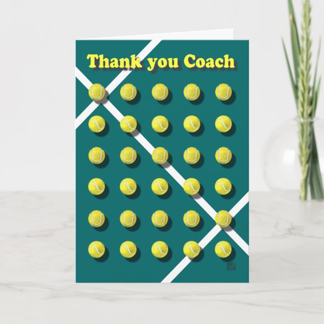 Tarjeta De Agradecimiento Gracias entrenador personalizado (Anverso)