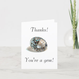 Tarjeta De Agradecimiento ¡Gracias! ¡Eres una joya!