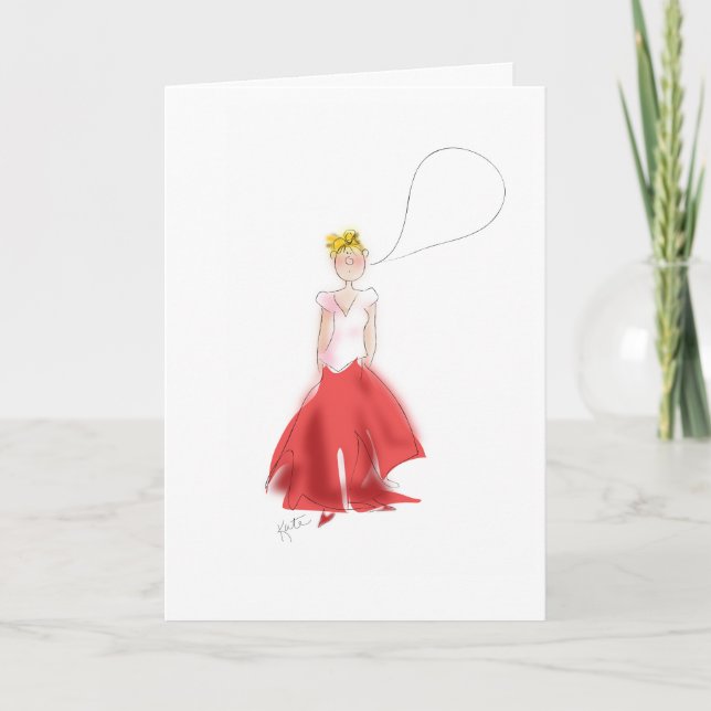 Tarjeta De Agradecimiento Gracias. Estoy sin palabras (Anverso)