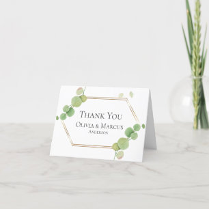 Tarjeta De Agradecimiento Gracias Eucalipto Moderno de Primavera