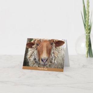 Tarjeta De Agradecimiento Gracias Ewe: una carta caprichosa