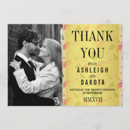 Tarjeta De Agradecimiento Gracias | Fabulosos flamencos modernos de rosa cal